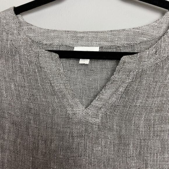 Pure Jill Linen V-Neck Tunic Top, 3/4 Sleeves, - Size Small - Picture 3 of 6